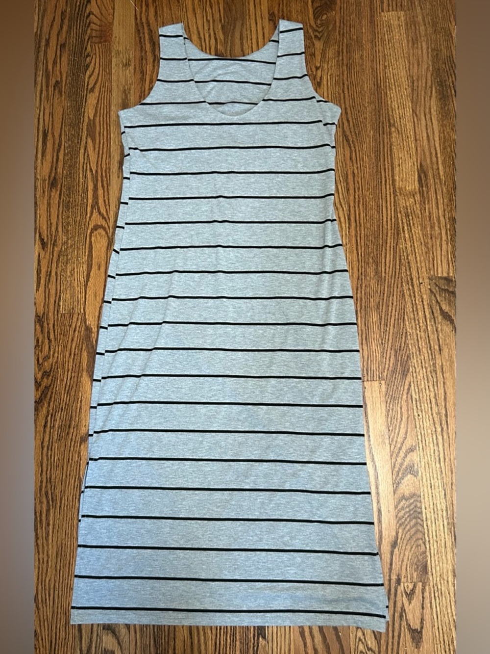 Striped maxi dress with slits  - large